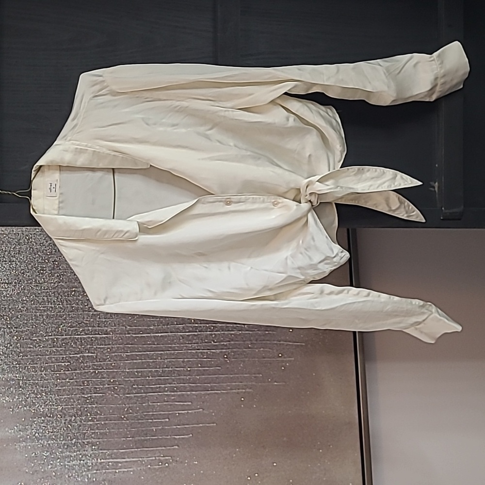 WILFRED tie front top